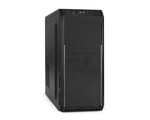 Компьютерный корпус Miditower ExeGate XP-334UC-XP450 (ATX, XP450 с вент. 12см, 1*USB+1*USB3.0+1*TypeC, аудио, черный)