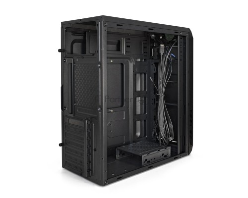 Компьютерный корпус Miditower ExeGate XP-334UC-XP450 (ATX, XP450 с вент. 12см, 1*USB+1*USB3.0+1*TypeC, аудио, черный)