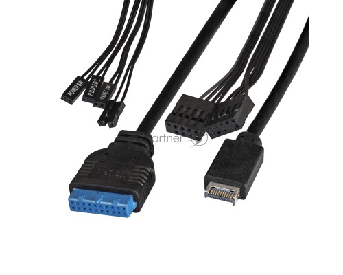 Компьютерный корпус Miditower ExeGate XP-334UC-XP450 (ATX, XP450 с вент. 12см, 1*USB+1*USB3.0+1*TypeC, аудио, черный)
