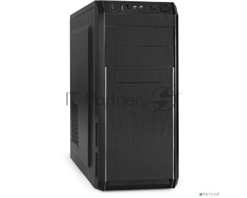 Компьютерный корпус Miditower ExeGate XP-334UC-XP450 (ATX, XP450 с вент. 12см, 1*USB+1*USB3.0+1*TypeC, аудио, черный)