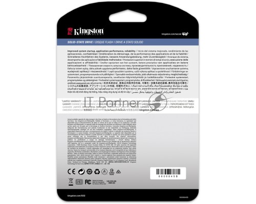 Твердотельный накопитель Kingston 960GB DC1000B M.2 2280 NVMe R/W 3400/925MB/s IOPs 199 000/25 000, 1095 TBW, DWPD 0.6 (5 лет)