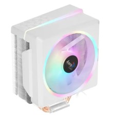 Устройство охлаждения(кулер) Aerocool Cylon 4F Wh ARGB PWM 4P Soc-AM5/AM4/1151/1200/2066/1700 4-pin 14-26dB Al+Cu 145W 550gr LED RTL
