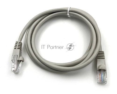Патч-корд Buro cat5E 1.5м серый RJ-45 (m)-RJ-45 (m)