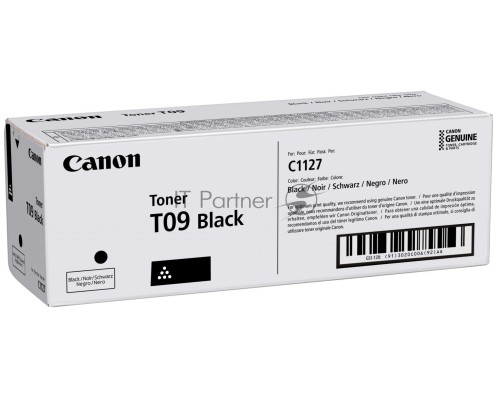 Тонер Canon T09 BK 3020C006 черный туба для копира i-SENSYS X C1127iF, C1127i, C1127P