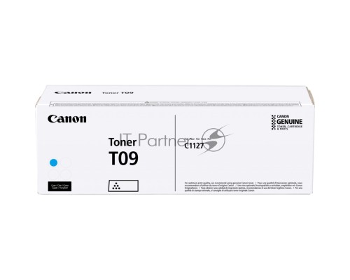 Тонер Canon T09 CY 3019C006 голубой туба для копира i-SENSYS X C1127iF, C1127i, C1127P