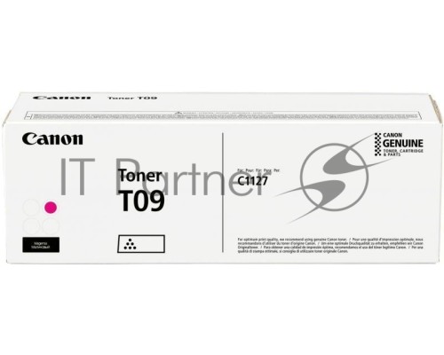 Тонер Canon T09 MG 3018C006 пурпурный туба для копира i-SENSYS X C1127iF, C1127i, C1127P