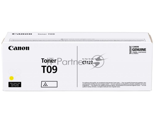 Тонер Canon T09 YL 3017C006 желтый туба для копира i-SENSYS X C1127iF, C1127i, C1127P