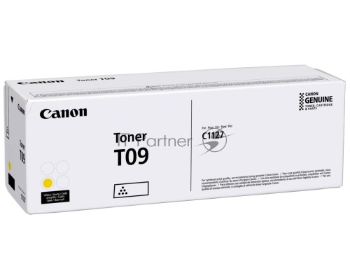 Тонер Canon T09 YL 3017C006 желтый туба для копира i-SENSYS X C1127iF, C1127i, C1127P
