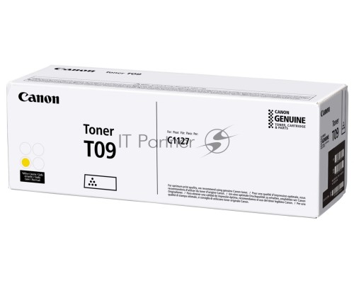 Тонер Canon T09 YL 3017C006 желтый туба для копира i-SENSYS X C1127iF, C1127i, C1127P