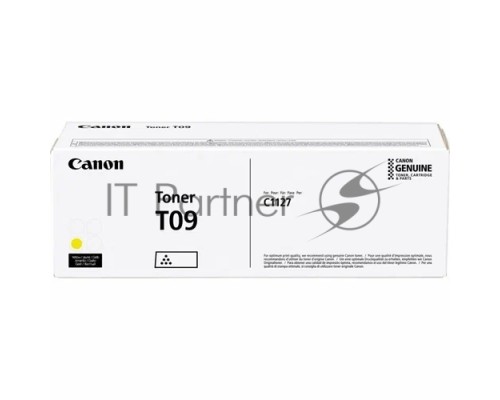 Тонер Canon T09 YL 3017C006 желтый туба для копира i-SENSYS X C1127iF, C1127i, C1127P
