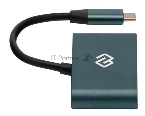 Устройство чтения карт памяти Type C Digma CR-СA2512-G темно-серый