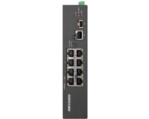 Коммутатор Hikvision DS-3T0310HP-E/HS 8x100Mb 1G 1SFP 6PoE+ 110W неуправляемый