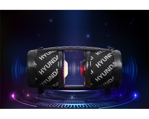 Минисистема Hyundai H-MAC220 черный 45Вт/FM/USB/BT/SD/MMC