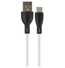 PERFEO Кабель USB A вилка - C вилка, 2.4A, белый, силикон, длина 1 м., SILICON (U4716)