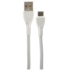 PERFEO Кабель USB A вилка - C вилка, 2.4A, серый, силикон, длина 1 м., ULTRA SOFT (U4711)