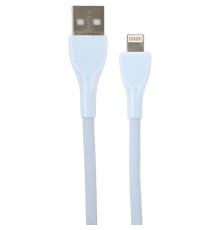 PERFEO Кабель USB A вилка - Lightning вилка, 2.4A, голубой, силикон, длина 1 м., ULTRA SOFT (I4333)