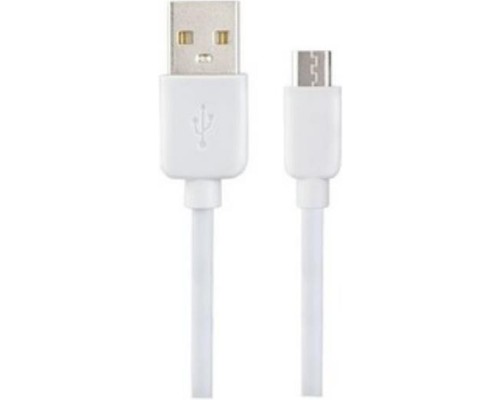 [кабели] PERFEO Кабель USB A вилка - Micro USB вилка, 2.4A, белый, силикон, длина 1 м., SILICON (U4026)