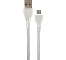 PERFEO Кабель USB A вилка - Micro USB вилка, 2.4A, серый, силикон, длина 1 м., ULTRA SOFT (U4021)