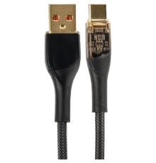 PERFEO Кабель USB A вилка - USB Type-C вилка, 20W, нейлон, черный, длина 1 м., PREMIUM (U4710)