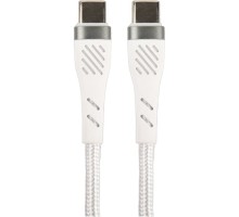 PERFEO Кабель USB C вилка - C вилка, 60W, белый, длина 1 м., POWER (C1104)