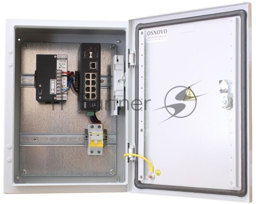 Коммутатор Osnovo SW-60812/I 8x100Mb 1G 2SFP 300W