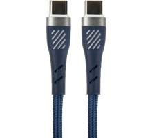 PERFEO Кабель USB C вилка - C вилка, 60W, синий, длина 1 м., POWER (C1103)