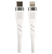 PERFEO Кабель USB C вилка - Lightning вилка, 60W, белый, длина 1 м., POWER (C1004)