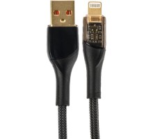 PERFEO Кабель USB А вилка - Lightning вилка, 20W,  нейлон, черный, длина 1 м., PREMIUM (I4331)