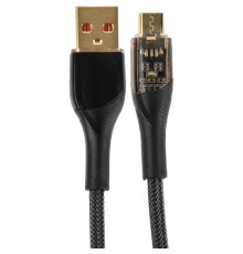 PERFEO Кабель USB А вилка - Micro USB вилка, 20W, нейлон, черный, длина 1 м., PREMIUM (U4020)