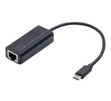 Exegate EX296215RUS Кабель-адаптер ExeGate EXE-732C-45 (USB2.0 Type C --> 1xRJ45 UTP 10Mbps/100Mbps, Realtek Chipset RTL8152B)