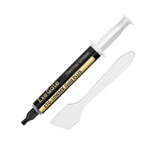 Exegate EX296086RUS Термопаста ExeGate ETG-10WMK Gold PLUS (10,4 Вт/(м•К), 4г, шприц с лопаткой)