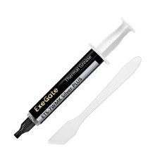 Exegate EX296088RUS Термопаста ExeGate ETS-7WMK Silver PLUS (7,2 Вт/(м•К), 3г, шприц с лопаткой)