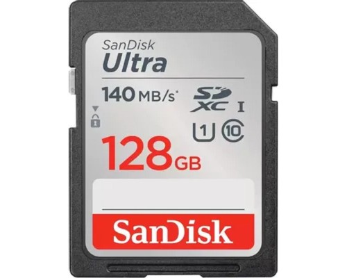 [Карта памяти ] SecureDigital 128GB SanDisk SDXC Class 10 UHS-I U1 Ultra R 140MB/s <SDSDUNB-128G-GN6IN>