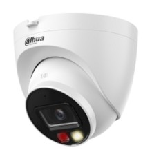 DAHUA DH-IPC-HDW2249TP-S-PV-0280B Уличная турельная IP-видеокамера SmartDualLight 2Мп, 1/2.8” CMOS, объектив 2.8мм, видеоаналитика, микрофон+динамик, ИК 30м, LED 30м, IP67, металл