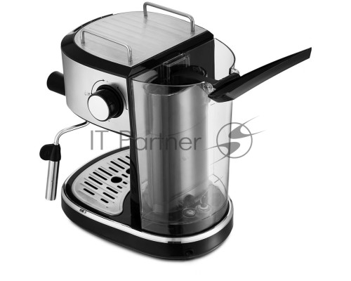 Кофеварка эспрессо Kitfort KT-754 850Вт черный/нержавеющая сталь