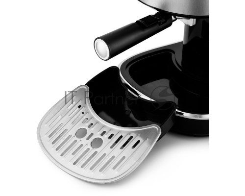 Кофеварка эспрессо Kitfort KT-754 850Вт черный/нержавеющая сталь