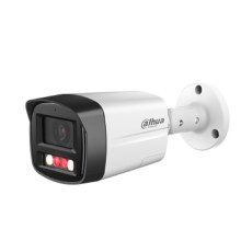 DAHUA DH-IPC-HFW2449TLP-S-PV-0360B Уличная цилиндрическая IP-видеокамера SmartDualLight 4Мп, 1/2.9” CMOS, объектив 3.6мм, видеоаналитика, микрофон+динамик, ИК 30м, LED 30м, IP67, металл