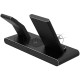 Беспроводная зарядная станция Prestigio ReVolt A7, 3-in-1 wireless charging station for iPhone, Apple Watch, AirPods, wilreless output for phone 7.5W/10W, wireless output for AirPods 5W, wireless output for Apple Watch 2.5W, material: aluminum+tempered g