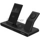 Беспроводная зарядная станция Prestigio ReVolt A7, 3-in-1 wireless charging station for iPhone, Apple Watch, AirPods, wilreless output for phone 7.5W/10W, wireless output for AirPods 5W, wireless output for Apple Watch 2.5W, material: aluminum+tempered g