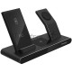 Беспроводная зарядная станция Prestigio ReVolt A7, 3-in-1 wireless charging station for iPhone, Apple Watch, AirPods, wilreless output for phone 7.5W/10W, wireless output for AirPods 5W, wireless output for Apple Watch 2.5W, material: aluminum+tempered g