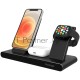 Беспроводная зарядная станция Prestigio ReVolt A7, 3-in-1 wireless charging station for iPhone, Apple Watch, AirPods, wilreless output for phone 7.5W/10W, wireless output for AirPods 5W, wireless output for Apple Watch 2.5W, material: aluminum+tempered g