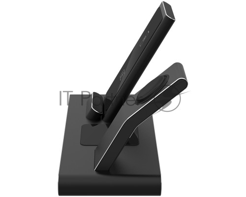 Беспроводная зарядная станция Prestigio ReVolt A7, 3-in-1 wireless charging station for iPhone, Apple Watch, AirPods, wilreless output for phone 7.5W/10W, wireless output for AirPods 5W, wireless output for Apple Watch 2.5W, material: aluminum+tempered g