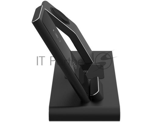 Беспроводная зарядная станция Prestigio ReVolt A7, 3-in-1 wireless charging station for iPhone, Apple Watch, AirPods, wilreless output for phone 7.5W/10W, wireless output for AirPods 5W, wireless output for Apple Watch 2.5W, material: aluminum+tempered g