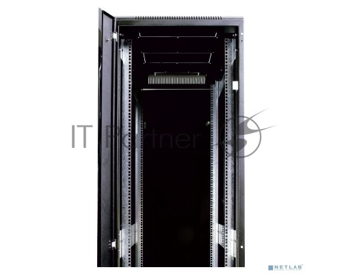Шкаф телекоммуникационный напольный 42U (600x1000) дверь перф. 2шт, черный