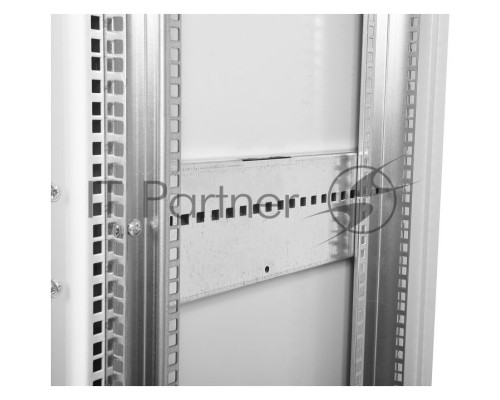 Шкаф телекоммуникационный напольный 42U (600x1000) дверь перф. 2шт, черный