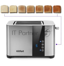 Тостер Kitfort KT-2047 850Вт нержавеющая сталь