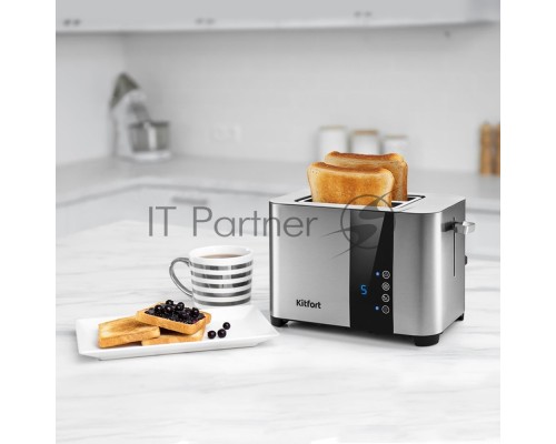Тостер Kitfort KT-2047 850Вт нержавеющая сталь