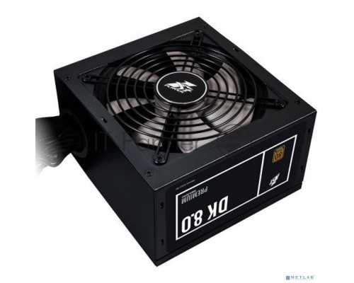 Блок питания 1STPLAYER DK PREMIUM 800W, 800Вт, 80 PLUS BRONZE, 120мм, черный