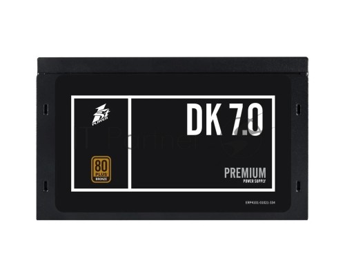 Блок питания 1STPLAYER DK PREMIUM 700W, 700Вт, 80 PLUS BRONZE, 120мм, черный