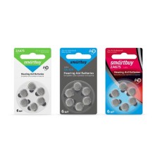 Smartbuy (SBZA-A675-6B) Батарейка для слуховых аппаратов Smartbuy A675-6B (60/3000)(6шт. в уп-ке)